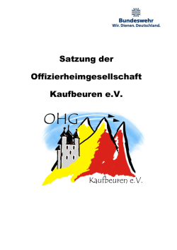 Entwurf_Satzung - OHG Kaufbeuren