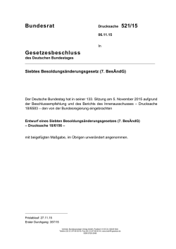 Drucksache 521/15