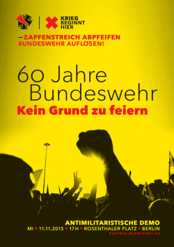 Aufruf als PDF - Bundeswehr auflösen!