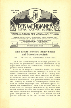 Eine kleine Bernerd Show-Szene auf Schweizerdeutsch.