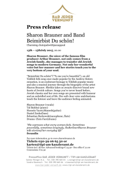 PR Sharon Brauner & Band