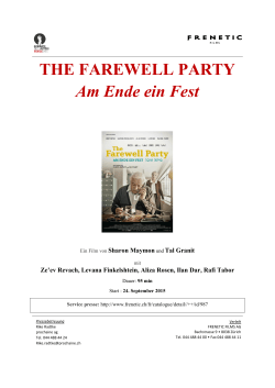 THE FAREWELL PARTY Am Ende ein Fest
