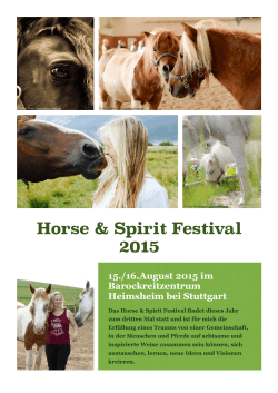 Programm Horse & Spirit Festival 2015
