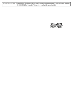 Handbuch Aktien- und Unternehmensbewertung - Sch&auml;ffer