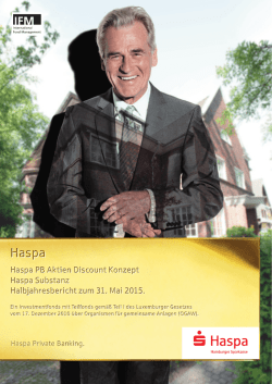 Haspa PB Aktien Discount Konzept, RentenPlus, Substanz