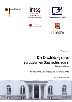 Programm - Europäische Akademie Berlin