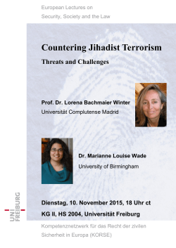 Countering Jihadist Terrorism: Threats and