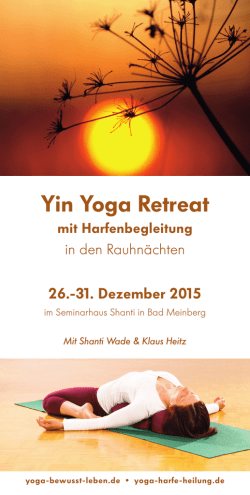 Yin Yoga Retreat