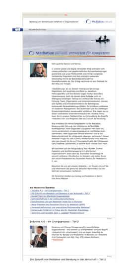 Juni-Newsletter - Mediation aktuell
