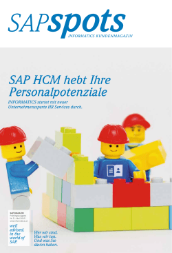 SAP HCM hebt Ihre Personal potenziale
