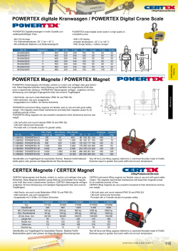 CERTEX Magnete / CERTEX Magnet POWERTEX Magnete