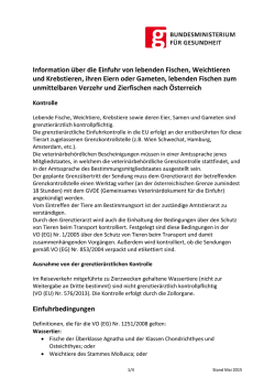 Info Aquakulturtiere einschlie&szlig;lich lebende Fische zur unmittelbaren