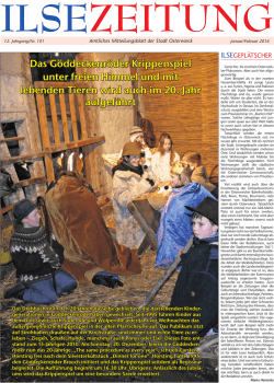Ilse-Zeitung Nr. 101 v. 16.12.15 - Einheitsgemeinde Stadt Osterwieck