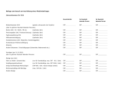 Formular Jahreseinkommen Mietzinsbeitrag