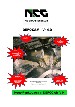 Neue Funktionen in DEPOCAM V14 DEPOCAM - V14.0