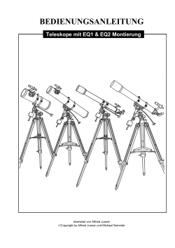 SkyWatcher Teleskope mit EQ1 und EQ2 - Teleskop