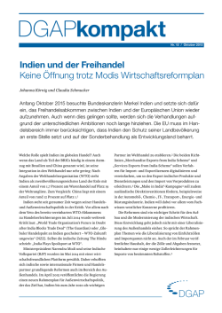 Indien und der Freihandel (PDF 400.63 kB)