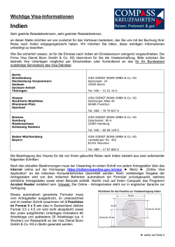 Indien - Compass Kreuzfahrten GmbH mit der Marke Compass