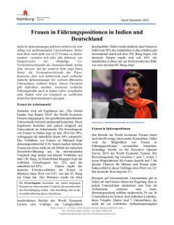 Frauen in F&uuml;hrungspositionen in Indien und