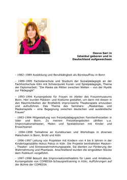Havva Sari ist in Istanbul geboren und in Deutschland aufgewachsen