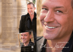Infos zum neuen Album UN AMORE ITALIANO hier