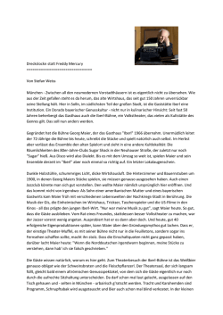 Dreckslockn statt Freddy Mercury