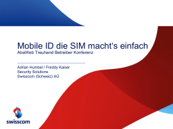 Mobile ID die SIM macht`s einfach