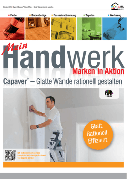 Glatte W&auml;nde rationell gestalten