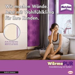 Wir machen W&auml;nde. Jetzt mit Wohlf&uuml;hlklima f&uuml;r Ihre Kunden.
