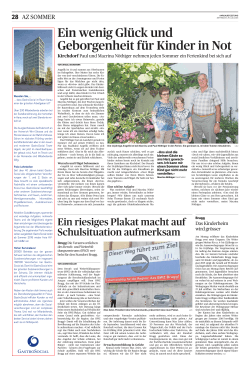 Aargauer Zeitung: Bericht – GastroSocial als Arbeitgeber