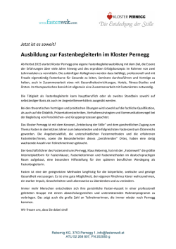 Jetzt ist es soweit! Ausbildung zur