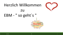 Herzlich Willkommen zu EBM