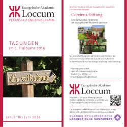 tagungen - Evangelische Akademie Loccum