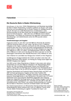 Faktenblatt Die Deutsche Bahn in Baden