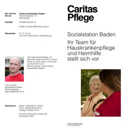 Infofolder Betreuen & Pflegen Baden