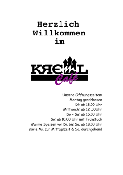 Herzlich Willkommen im