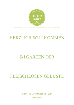 herzlich willkommen im garten der fleischlosen gel&uuml;ste