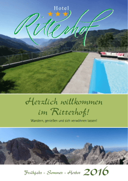 Herzlich willkommen im Ritterhof!