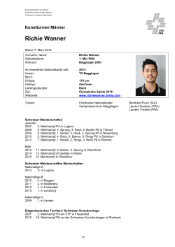 Richie Wanner - Schweizerischer Turnverband