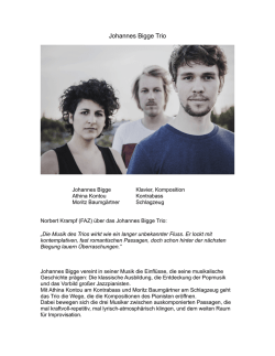 Johannes Bigge Trio - Kultur Gut D&ouml;nkendorf