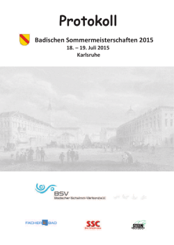 Protokoll - Badischer Schwimm
