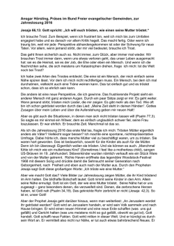 Jahreslosung f&uuml;r 2016  - FeG