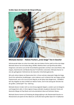 Michaela Danner - Helene Fischers „erste Geige“ live in Gescher