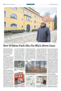 Bert Wildens Parkvilla: Ein Blick übern Zaun