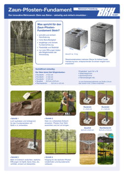 Zaun-Pfosten-Fundament - Betonwerk Keienburg GmbH