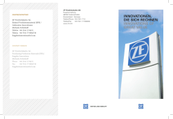 InnovAtIonen, dIe sIch rechnen InnovAtIons oF GreAt vAlue
