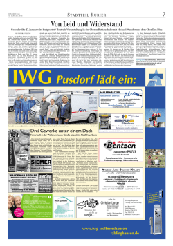 IWGPusdorf l&auml;dt ein