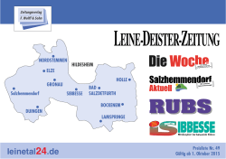 Preisliste Leine-Deister-Zeitung und unsere