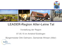Kurzpräsentation LEADER-Region Aller-Leine-Tal