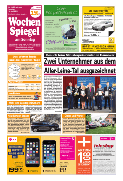 Zwei Unternehmen aus dem Aller-Leine